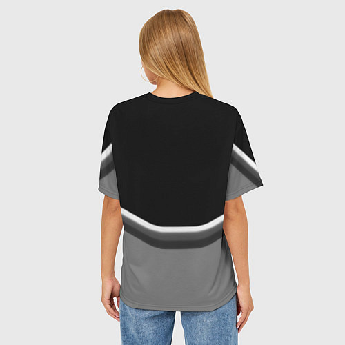 Женская футболка оверсайз Destiny geometry online game / 3D-принт – фото 4