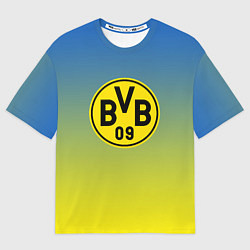 Футболка оверсайз женская Borussia gradient, цвет: 3D-принт
