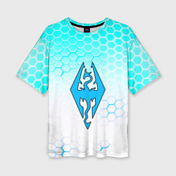 Футболка оверсайз женская The elder scrolls hexagon, цвет: 3D-принт