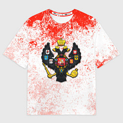 Футболка оверсайз женская Российская империя краски, цвет: 3D-принт