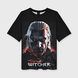 Футболка оверсайз женская The Witcher dark style, цвет: 3D-принт