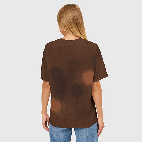 Женская футболка оверсайз Лучший шахтер - День шахтера / 3D-принт – фото 4