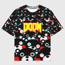 Футболка оверсайз женская Doom anime, цвет: 3D-принт