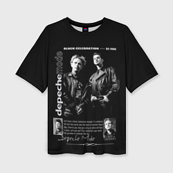 Футболка оверсайз женская Depeche Mode Black Celebration 1986, цвет: 3D-принт