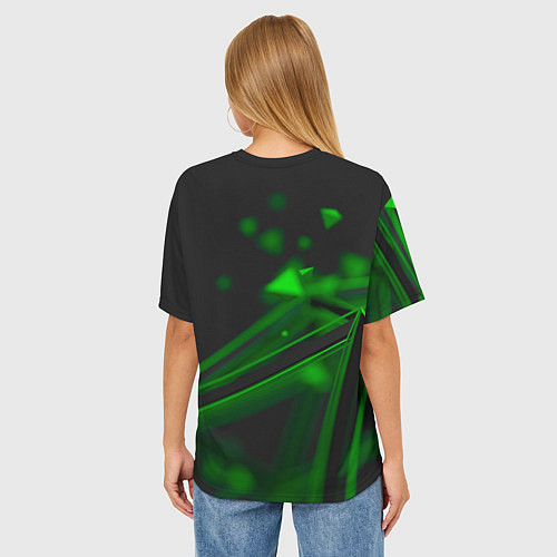 Женская футболка оверсайз Viscous Deadlock / 3D-принт – фото 4