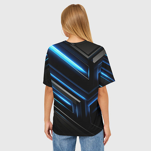 Женская футболка оверсайз Deadlock Warden / 3D-принт – фото 4