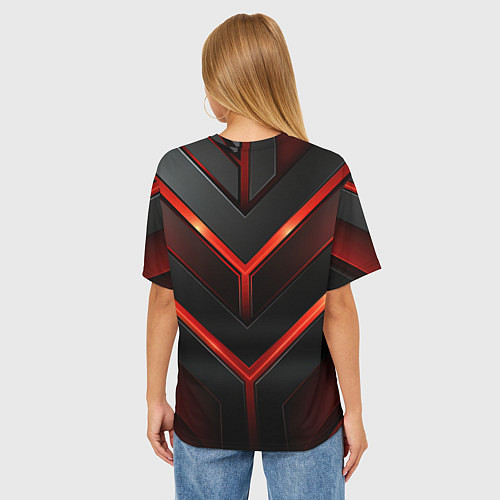 Женская футболка оверсайз Deadlock Yamato / 3D-принт – фото 4