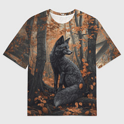 Футболка оверсайз женская Пепельный лис, цвет: 3D-принт