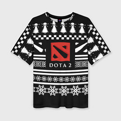 Футболка оверсайз женская Dota pattern game, цвет: 3D-принт