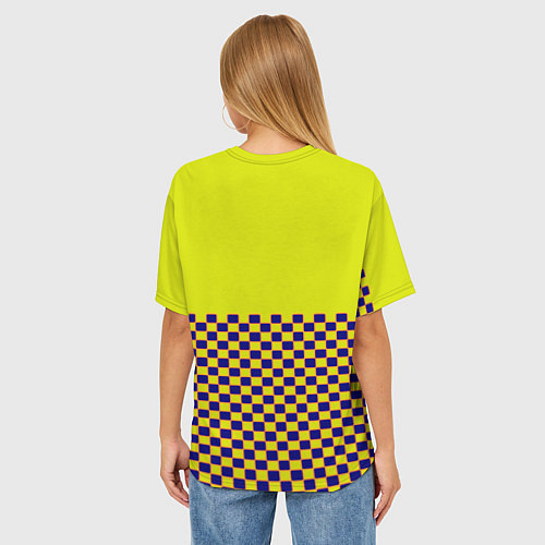 Женская футболка оверсайз Serious Sam pattern / 3D-принт – фото 4