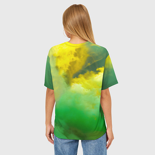 Женская футболка оверсайз Stalker 2 скелет череп / 3D-принт – фото 4