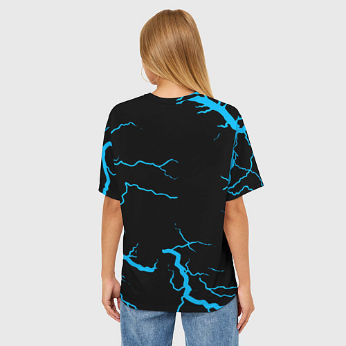 Женская футболка оверсайз God of War storm / 3D-принт – фото 4