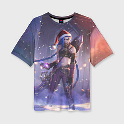 Футболка оверсайз женская Happy New Year Jinx, цвет: 3D-принт