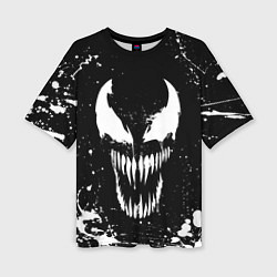 Футболка оверсайз женская Venom logo, цвет: 3D-принт