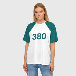 Футболка оверсайз женская Игра в кальмара 380, цвет: 3D-принт — фото 2