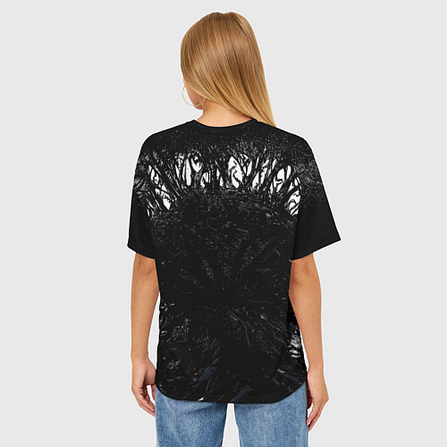 Женская футболка оверсайз Venom in dark web / 3D-принт – фото 4