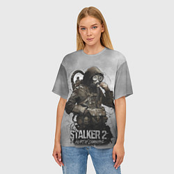 Футболка оверсайз женская S t a l k e r 2 Heart of Chornobyl, цвет: 3D-принт — фото 2