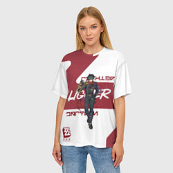 Футболка оверсайз женская Лайтер - ZZZ, цвет: 3D-принт — фото 2