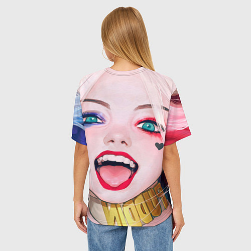 Женская футболка оверсайз Харли квин / 3D-принт – фото 4