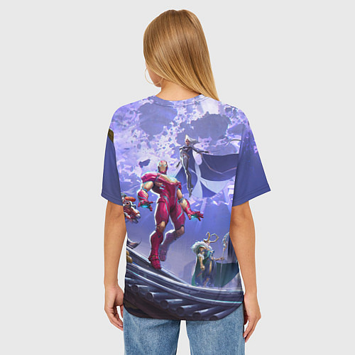 Женская футболка оверсайз Герои Marvel rivals / 3D-принт – фото 4