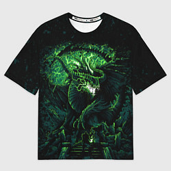 Футболка оверсайз женская Green dragon - Dragon Age, цвет: 3D-принт