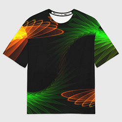 Футболка оверсайз женская Оптический дым текстура, цвет: 3D-принт