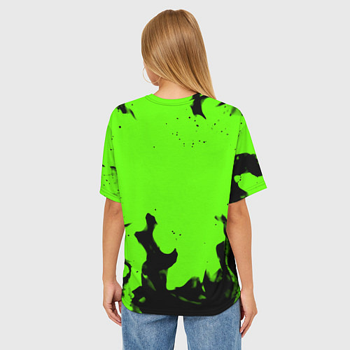 Женская футболка оверсайз Lord of the fallen flame / 3D-принт – фото 4