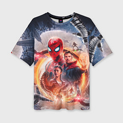 Футболка оверсайз женская Герои Человек паук нет пути домой, цвет: 3D-принт