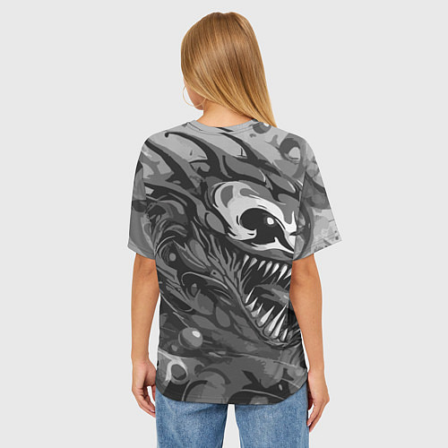 Женская футболка оверсайз We are Venom - graffiti / 3D-принт – фото 4