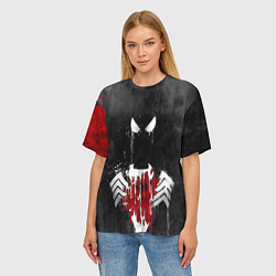 Футболка оверсайз женская Человек паук и веном, цвет: 3D-принт — фото 2