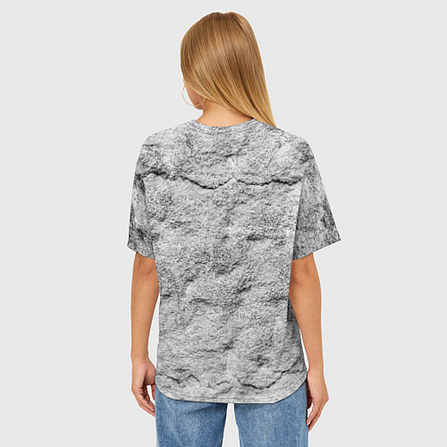 Женская футболка оверсайз Белобог - слава роду / 3D-принт – фото 4