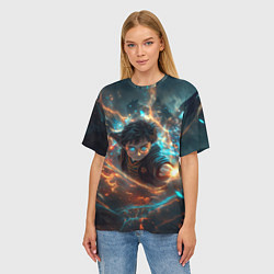 Футболка оверсайз женская Гарри Поттер - вихрь магии, цвет: 3D-принт — фото 2
