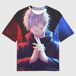 Женская футболка оверсайз Аниме - магическая битва