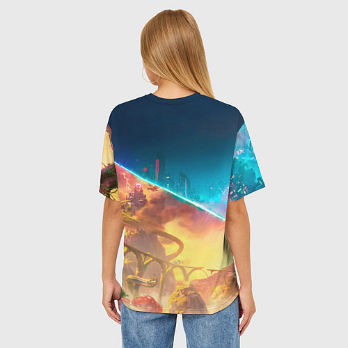 Женская футболка оверсайз Главные герои Split fiction / 3D-принт – фото 4