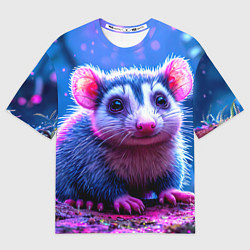 Футболка оверсайз женская Малыш опоссум, цвет: 3D-принт