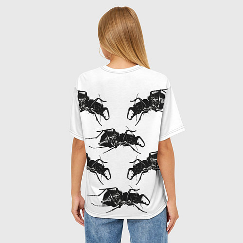 Женская футболка оверсайз Mezzanine / 3D-принт – фото 4