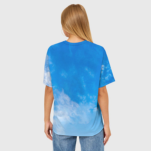 Женская футболка оверсайз Mindows 98 logo / 3D-принт – фото 4