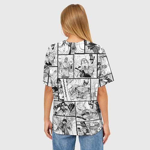 Женская футболка оверсайз Дни сакамото Хейсуки Масимо / 3D-принт – фото 4