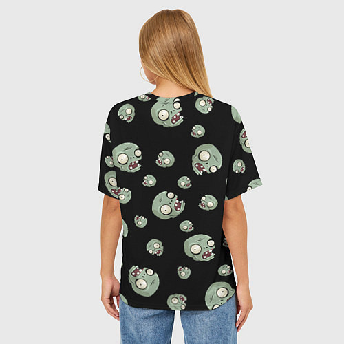 Женская футболка оверсайз Перчик из игры растения против зомби / 3D-принт – фото 4