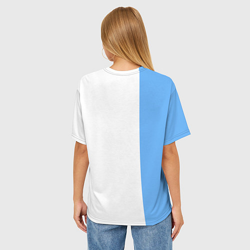 Женская футболка оверсайз Моляр красит стену / 3D-принт – фото 4