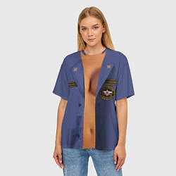 Футболка оверсайз женская Форма спасательницы МЧС женская, цвет: 3D-принт — фото 2