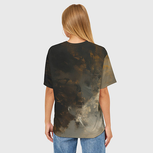 Женская футболка оверсайз Человек-паук портрет / 3D-принт – фото 4