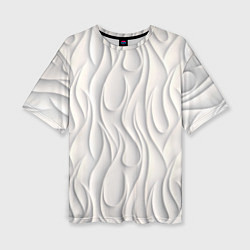 Футболка оверсайз женская Рельефный узор, цвет: 3D-принт