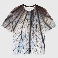 Футболка оверсайз женская Прожилки растения, цвет: 3D-принт