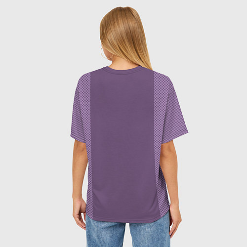 Женская футболка оверсайз Sport фиолетовый / 3D-принт – фото 4