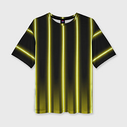 Футболка оверсайз женская Neon yellow, цвет: 3D-принт
