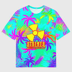 Футболка оверсайз женская Stalker тропики из гта, цвет: 3D-принт
