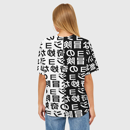 Женская футболка оверсайз Семь смертных грехов паттерн / 3D-принт – фото 4