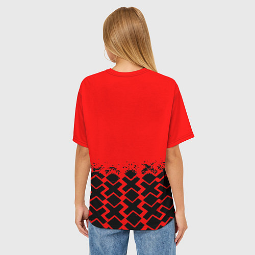 Женская футболка оверсайз Dota игровой паттерн / 3D-принт – фото 4