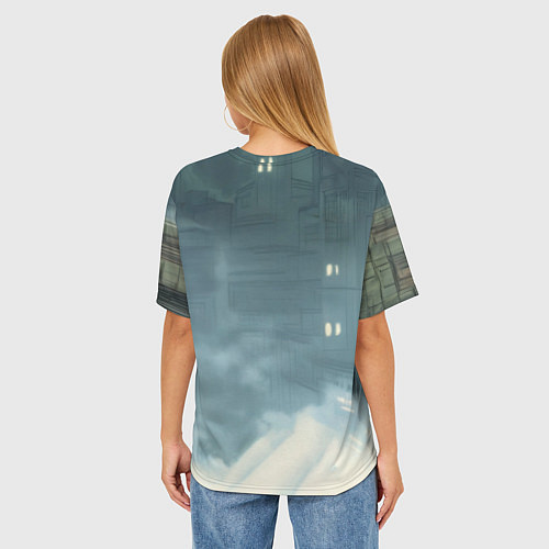 Женская футболка оверсайз Бэтмен старый стиль / 3D-принт – фото 4